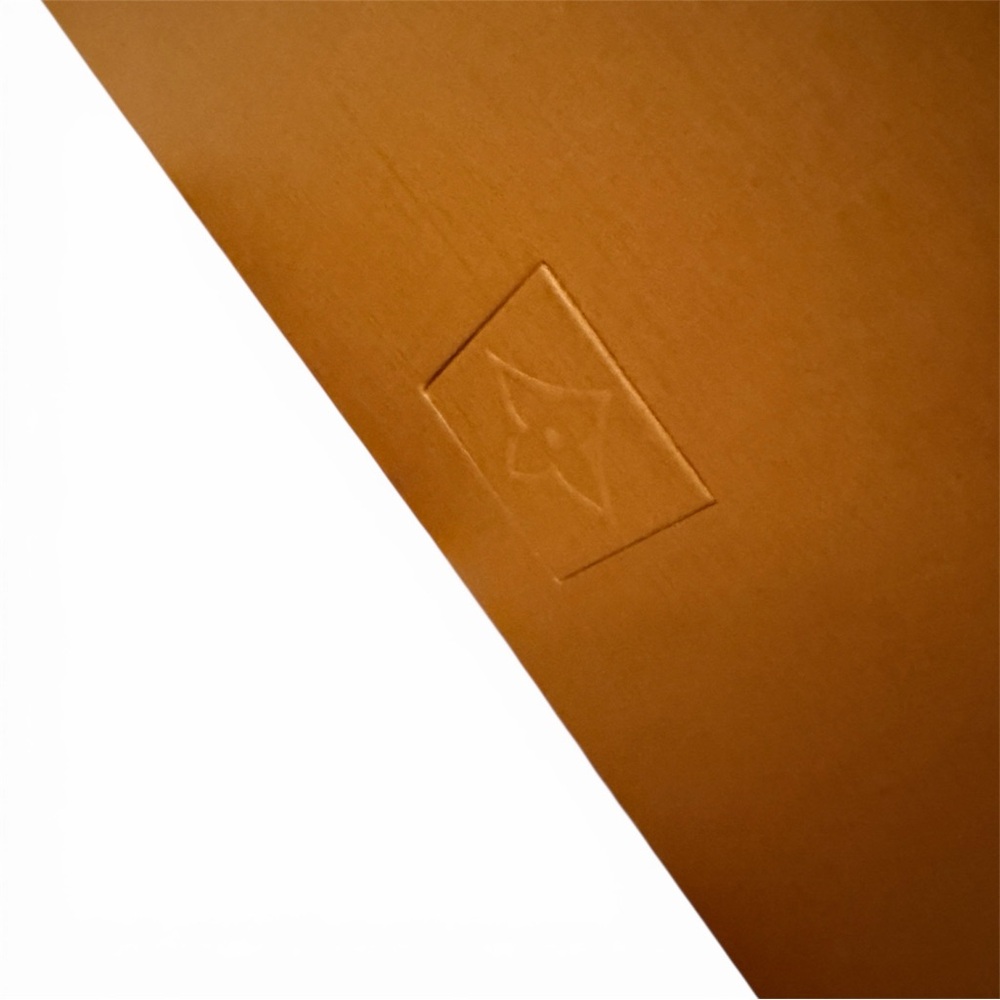 Louis Vuitton Orange Gift Bag and Box with Blue Ribbon - Picture 3 of 8